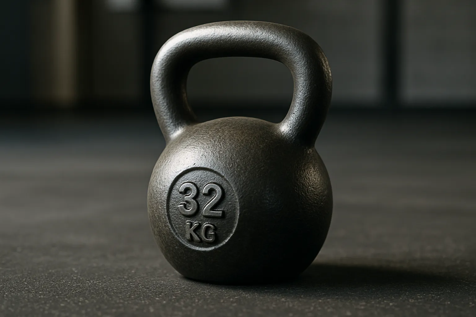 Cast iron kettlebell for strength training